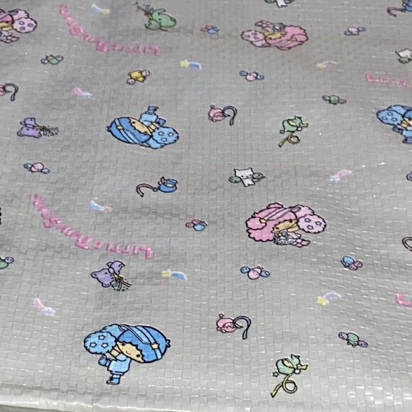 Sanrio Hello Kitty little twin stars reusable tote bag pink and blue gray tote - Picture 3 of 9